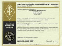 API 6A certification